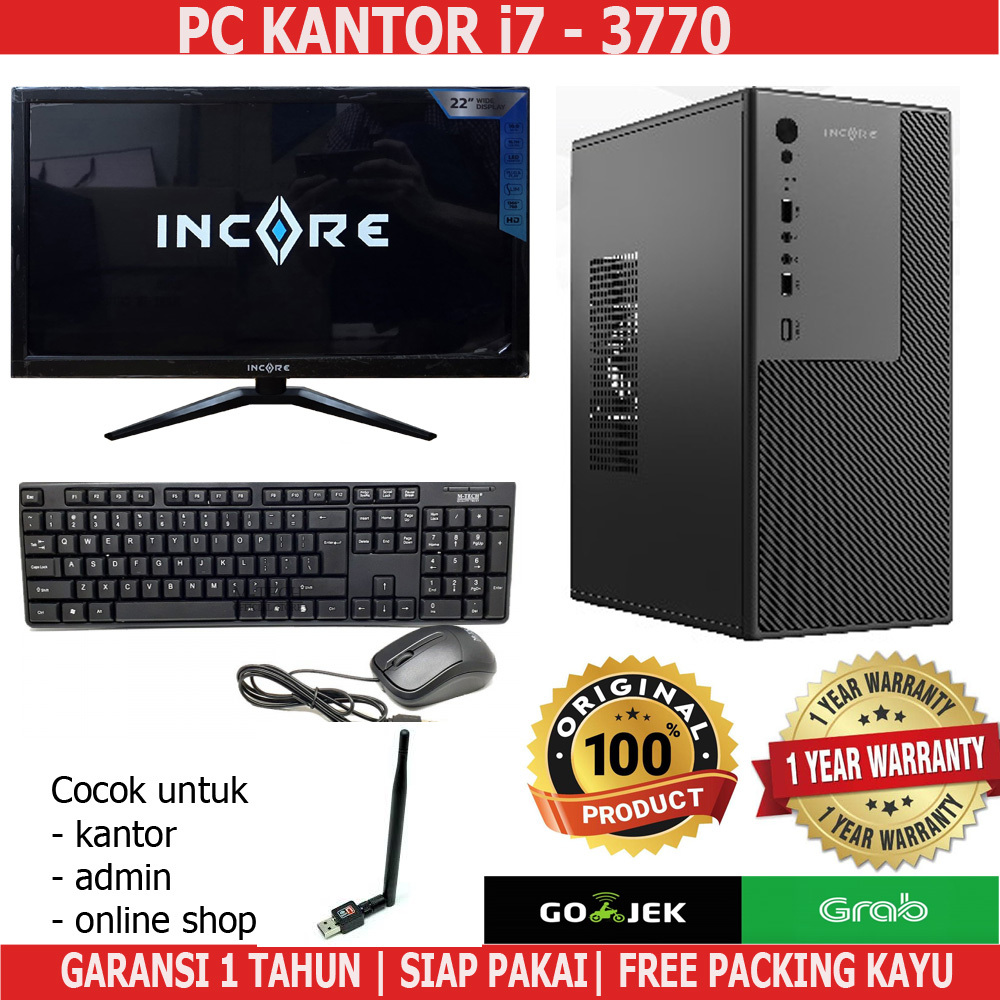 PC/KOMPUTER KANTOR/ADMIN/KASIR i7 3770 FULLSET