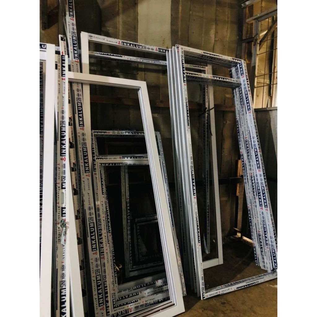 kusen untuk pintu bahan aluminium awet, tahan lama, anti rayap