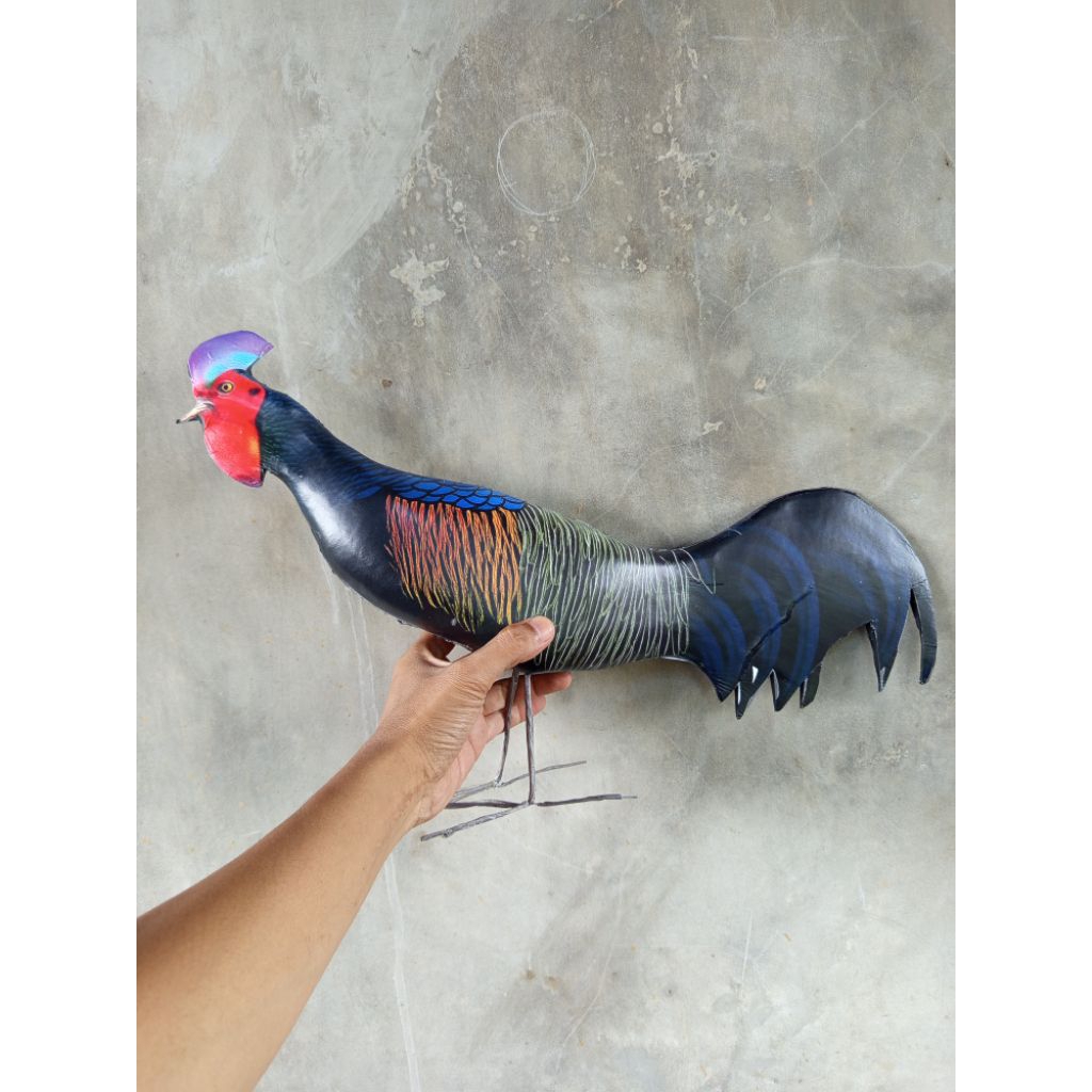 patung ayamhutan jantan cawehwer jontrot ayam hutan jawa boneka ayam cangehgar ayam hutan hijau miri