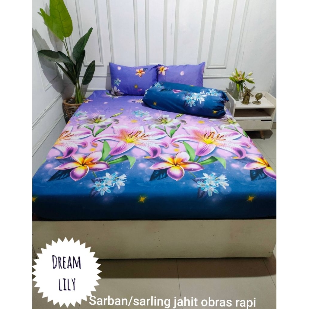 Sprei Lily ungu