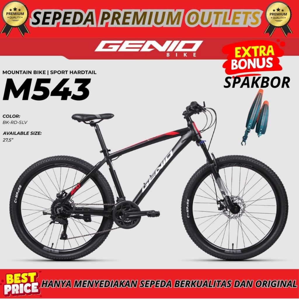 Sepeda Gunung MTB 27,5 Genio M 543 Alloy NEW