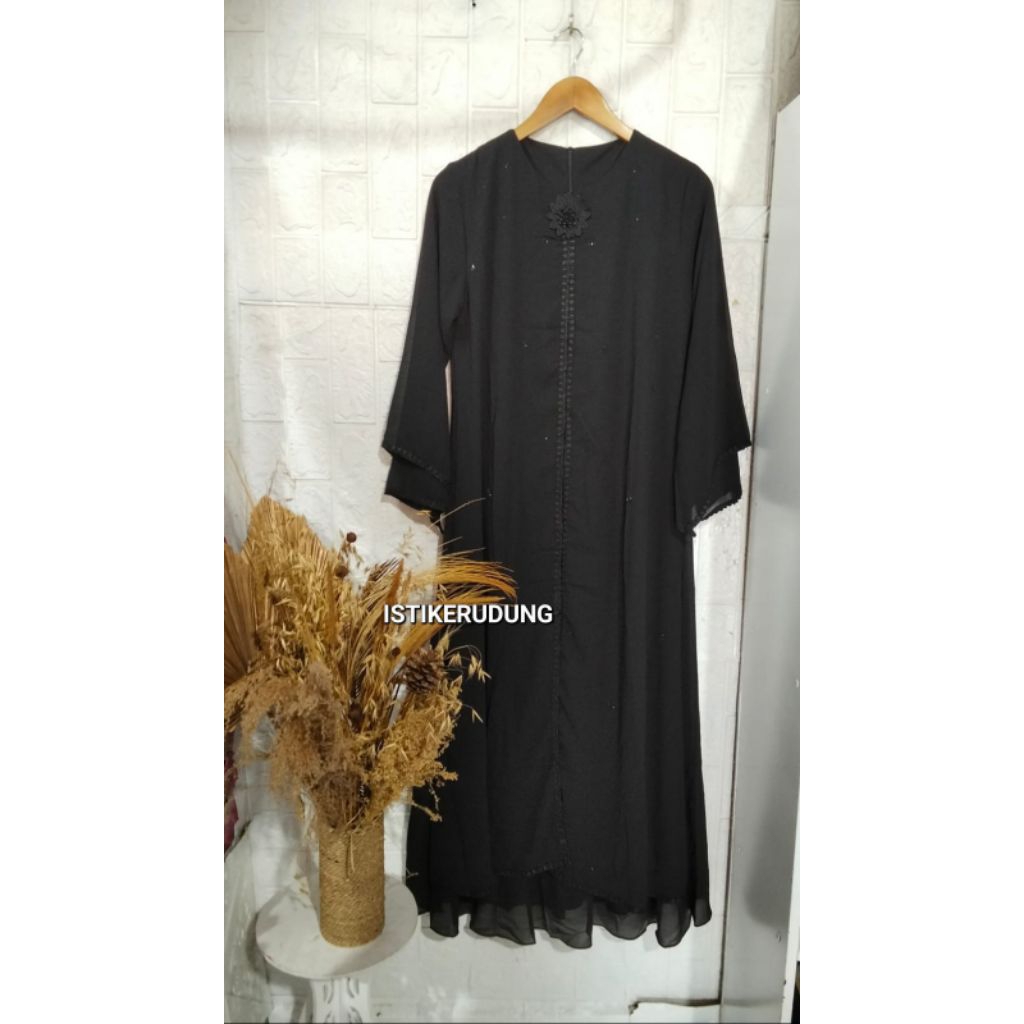YUMA ABAYA DEWASA//ABAYA KHUSUS HITAM//ABAYA CERUTY//ABAYA DEWASA
