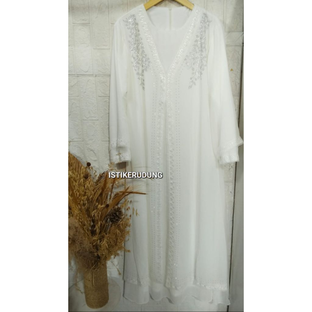 AZZURA ABAYA PUTIH DEWASA//ABAYA PUTIH//ABAYA DEWASA