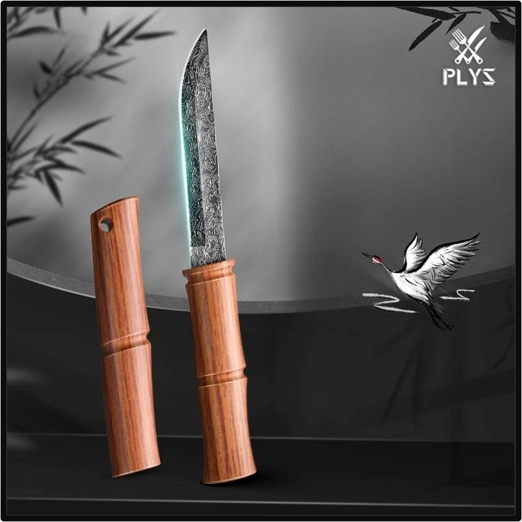 Pisau DAPUR DAMASKUS Bambu Mini Pisau Daging Pisau Buah Pisau JEPANG