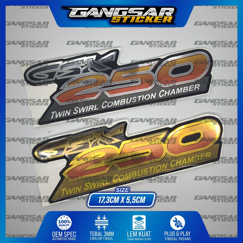emblem box thunder 250 / emblem timbul thunder 250