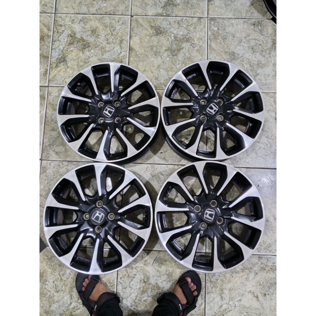 VELG MOBIL BEKAS JAZZ RS GK5 RING 16 H5X100 ET53 ENKEI/HONDA