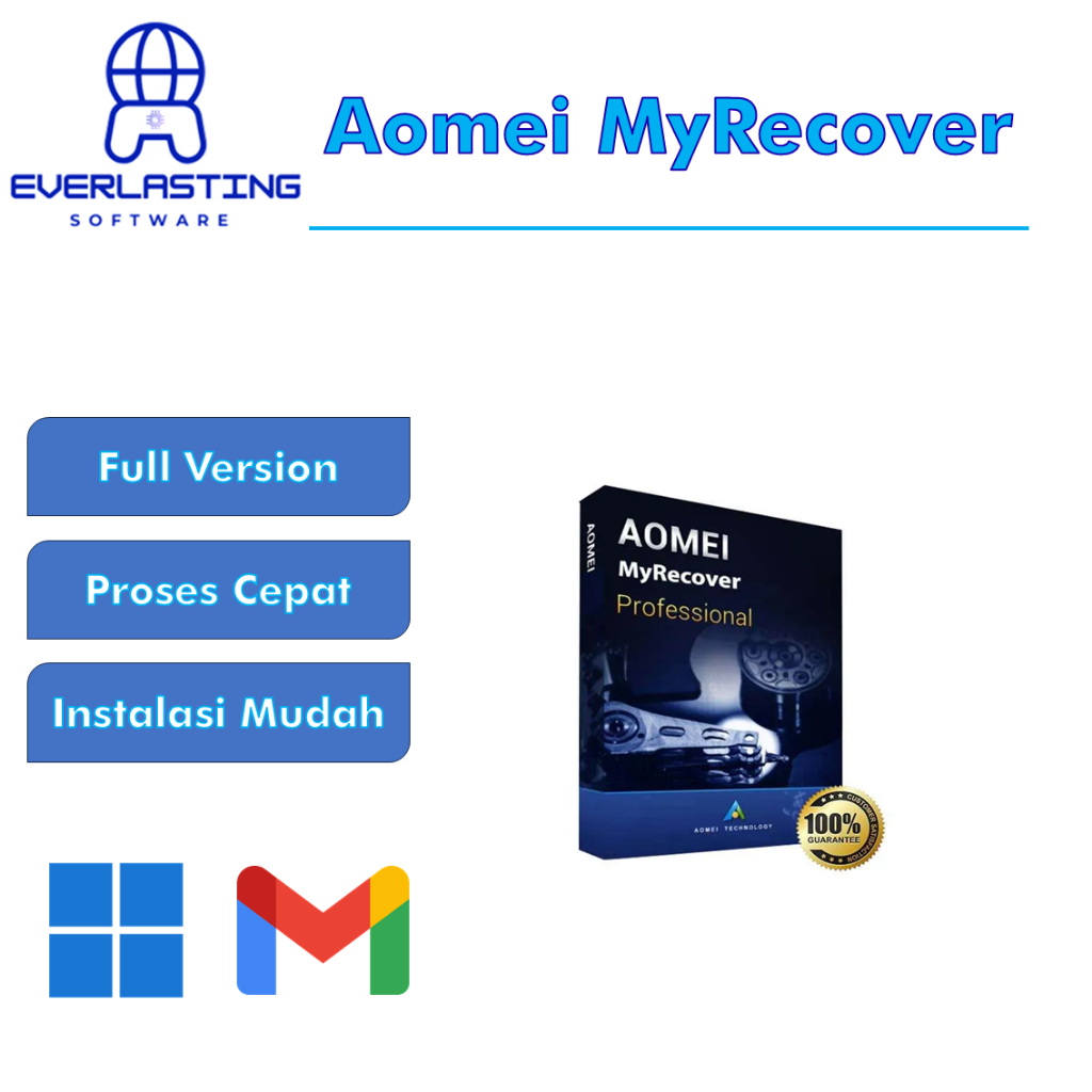 Aomei MyRecover Full Version Software Recovery Data Laptop Hardisk SSD Full Lisensi Lifetime