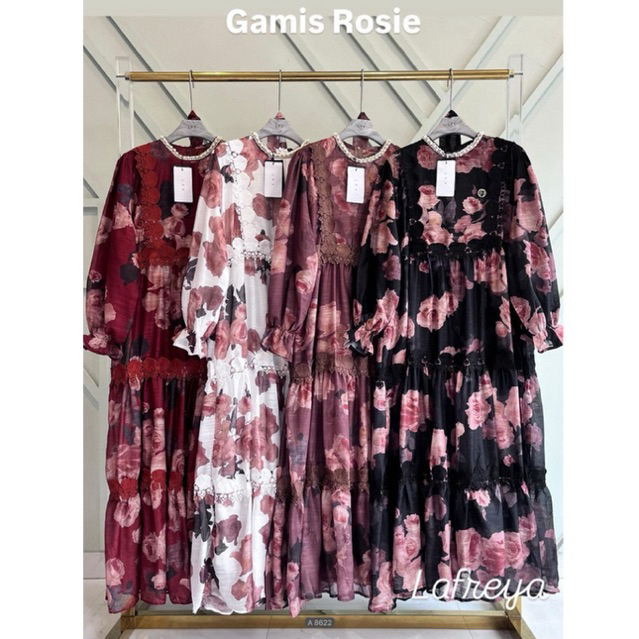 gamis rosie, dress lfy, gamis lafreya, dress premium, gamis bangkok, dress mewah, gamis pesta, dress