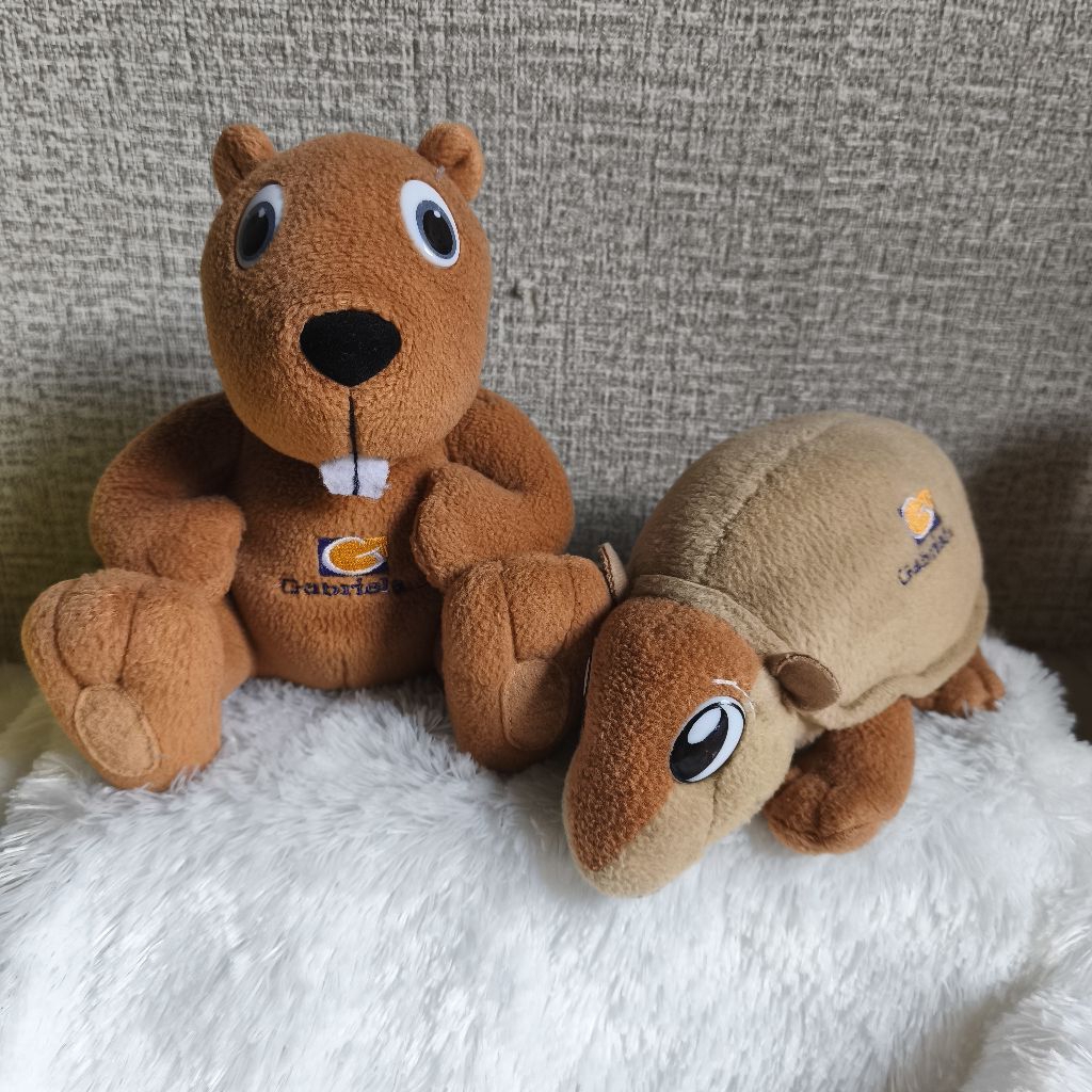 BONEKA HEWAN TAPIR DAN TUPAI. BONEKA HEWAN LUCU