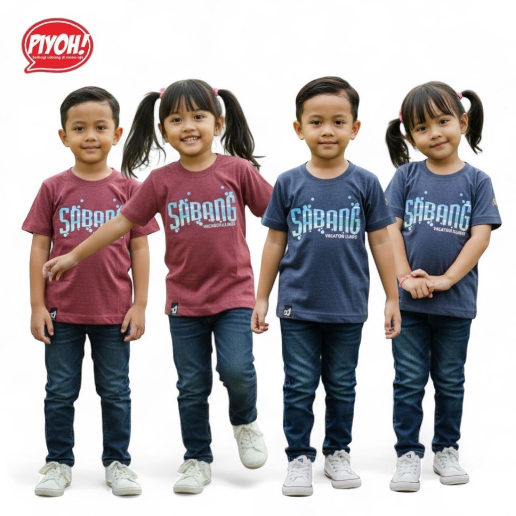 Kaos SABANG Anak - PIYOH - Sabang Vacation (Lengan Pendek) UNISEX