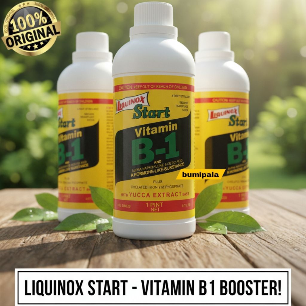 Pupuk vitamin B1 liquinox start anti stres untuk tanaman [asli]