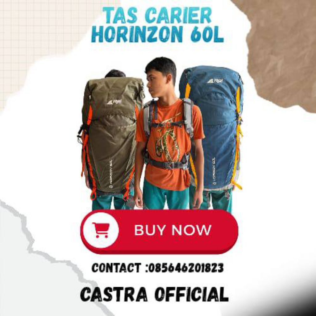 Tas Ransel Outdoor / Tas Carrier Rei Horizon 60 Liter