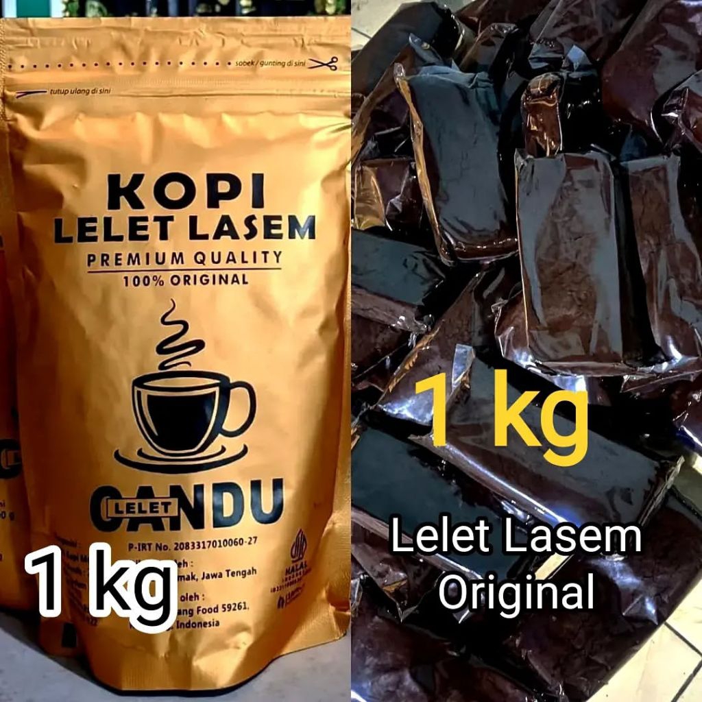 Kopi Lelet 1 KG original - Kopi Lelet Lasem Candu 1 kg & 1/2 kg