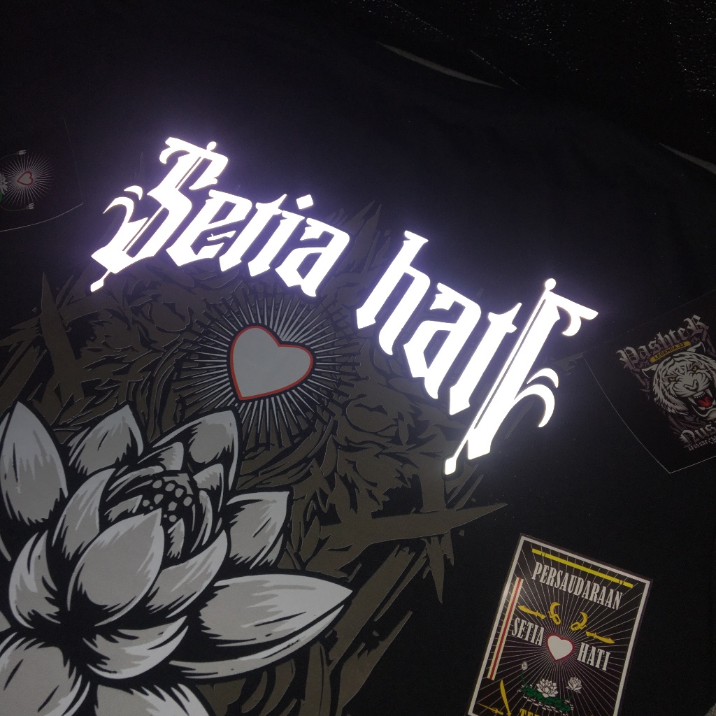 KAOS SETIA HATI TERATE SABLON MENYALA KAOS PSHT SHORENK PUNKSHTER HARIMAU SH KAOS SILAT IPSI