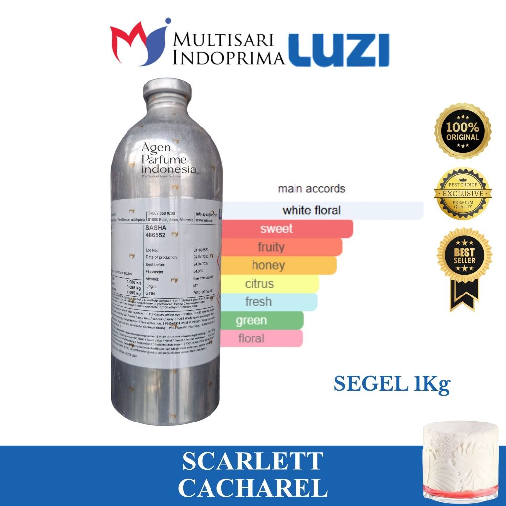 SASA SCARLET CACHAREL By LUZI Segel 1Kg