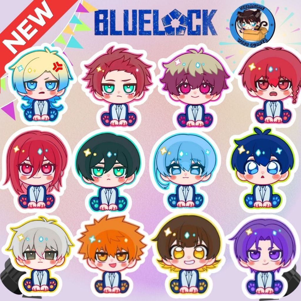 NEW EDITION GANTUNGAN PLUSHIE BLUE LOCK & BONEKA PLUSHIE / BLUE LOCK CHIBI ALL CHARA