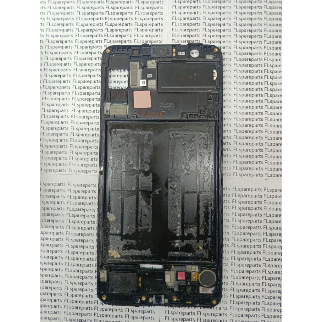 Tulangan+speaker atas+buzzer+getar Ori cabutan Samsung A7 2018