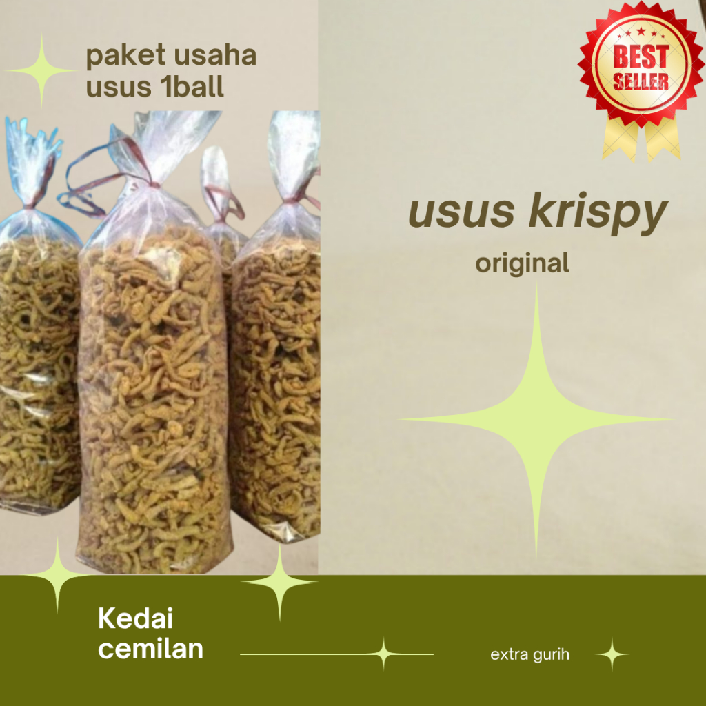 usus krispy original kemasan 1 ball usus renyah cikruh usus ayam kriuk kripik usus