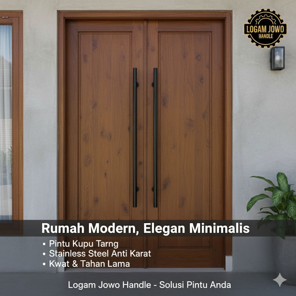 Handle pintu rumah suling full dof full hitam 1meter