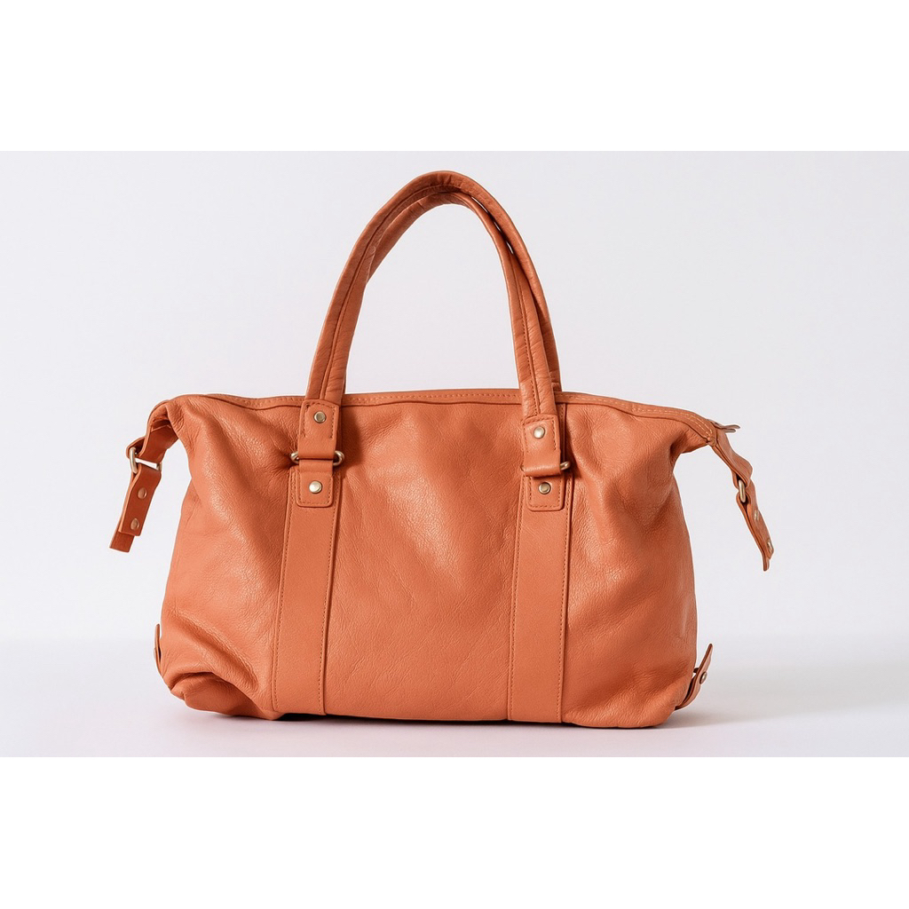 TAS PINK WANITA KULIT PRELOVED BRANDED NEW