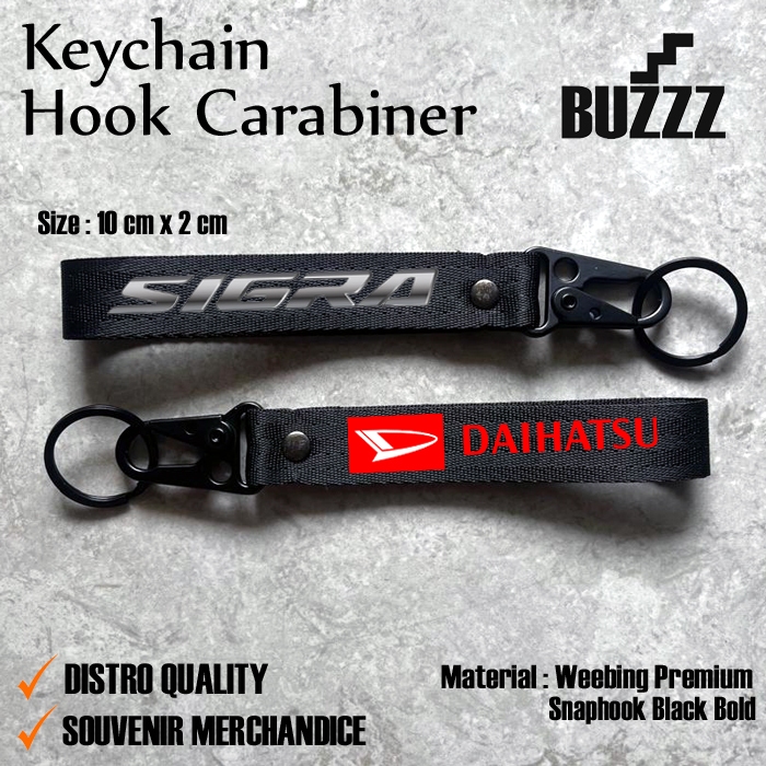 GANTUNGAN KUNCI DAIHATSU SIGRA - KEYCHAIN SIGRA - CARABINER  DAIHATSU SIGRA - GANTUNGAN KUNCI DAIHAT