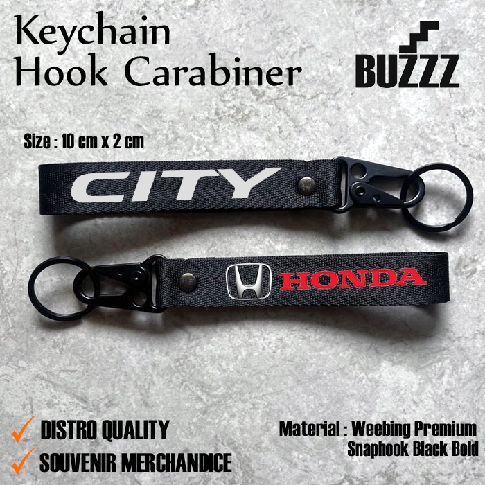 GANTUNGAN KUNCI HONDA CITY  - KEYCHAIN CITY HATCHBACK RS - CARABINER  HONDA CITY - GANTUNGAN KUNCI H
