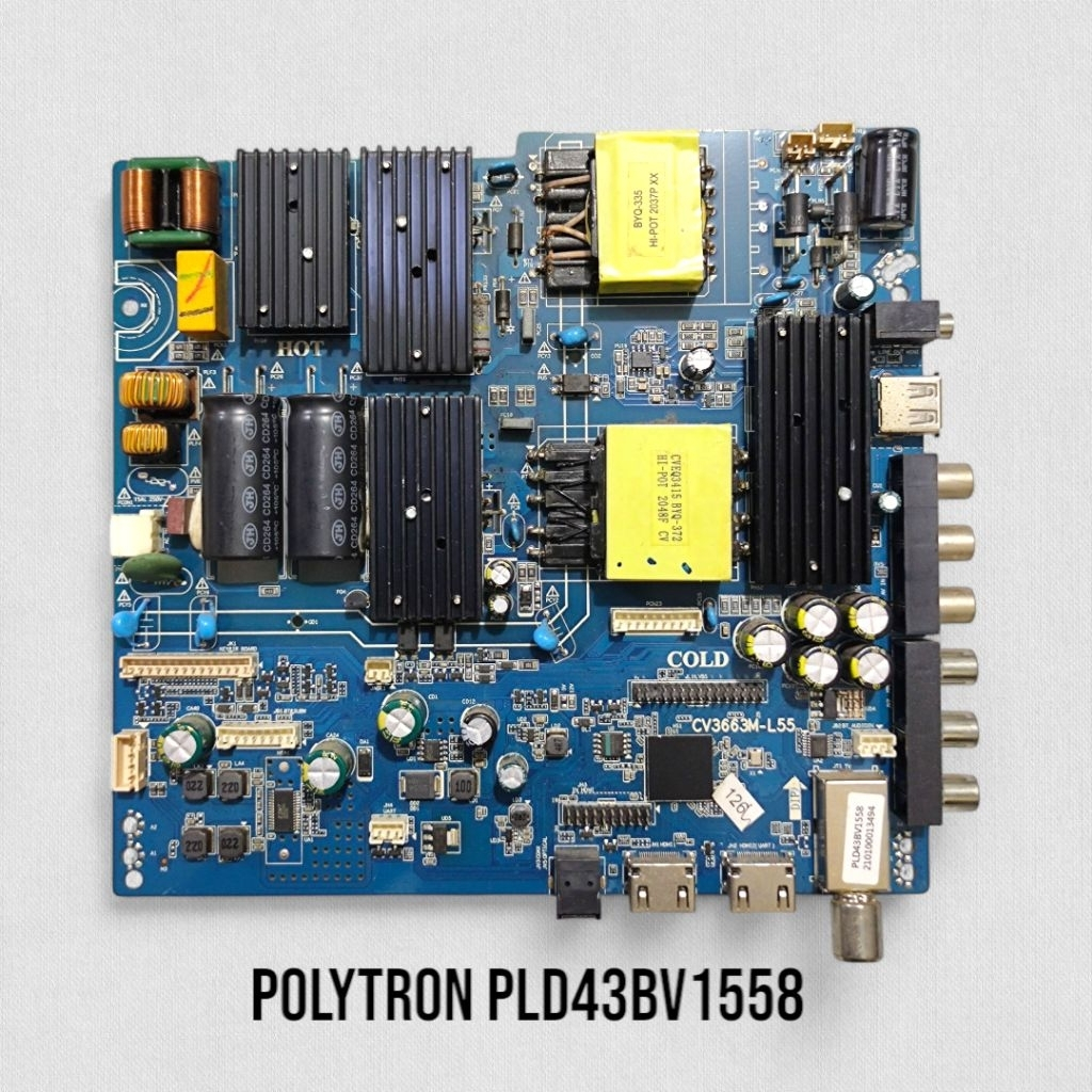 MB TV MAINBOARD TV POLYTRON PLD43BV1558