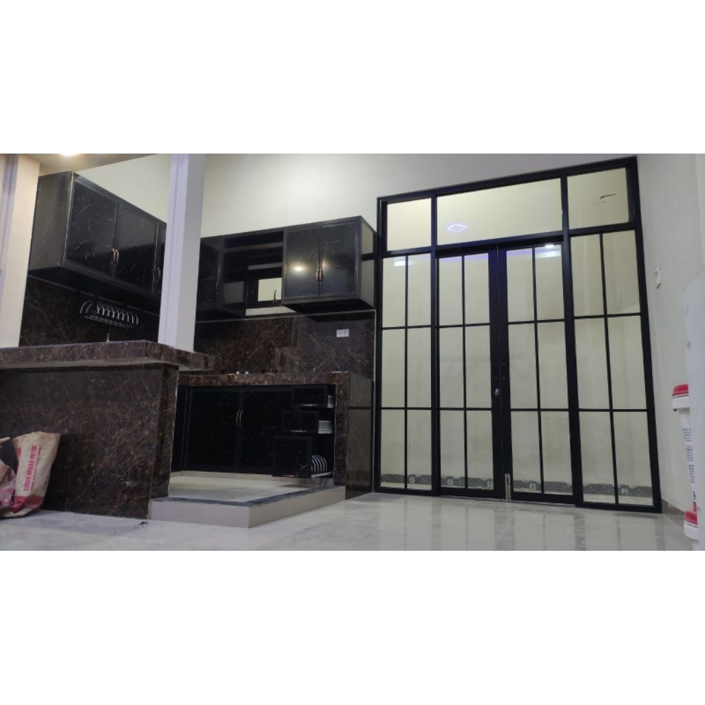 kitchen set,pintu sekat kaca aluminium upvc