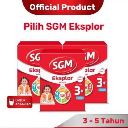 Sgm Explor Susu Formula Pertumbuhan Sikecil 3+ Rasa Vanila 900Gr
