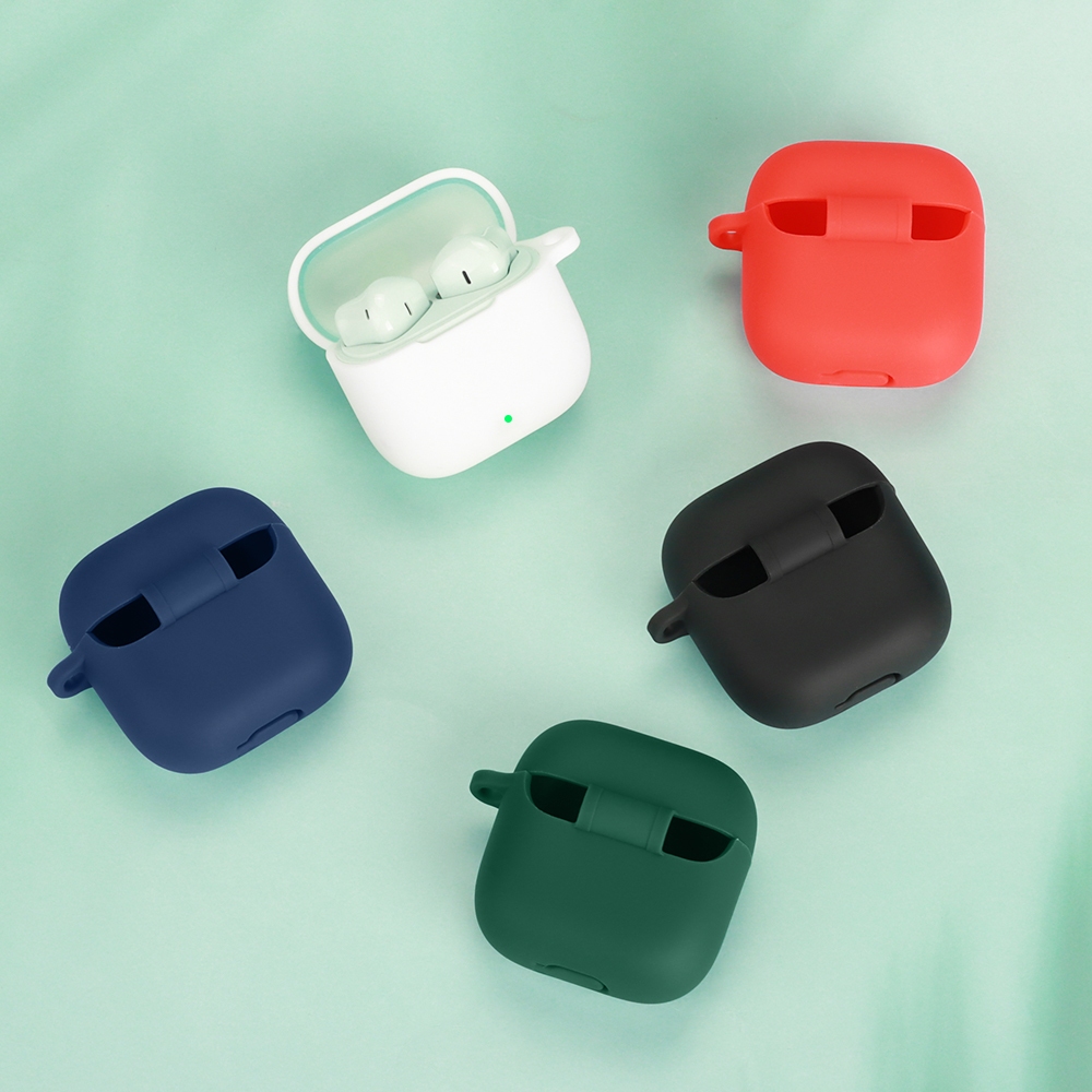 Case Casing Cover Silicone Protective Oppo Enco Buds 3  / OppoEncoBuds3 + Carabiner