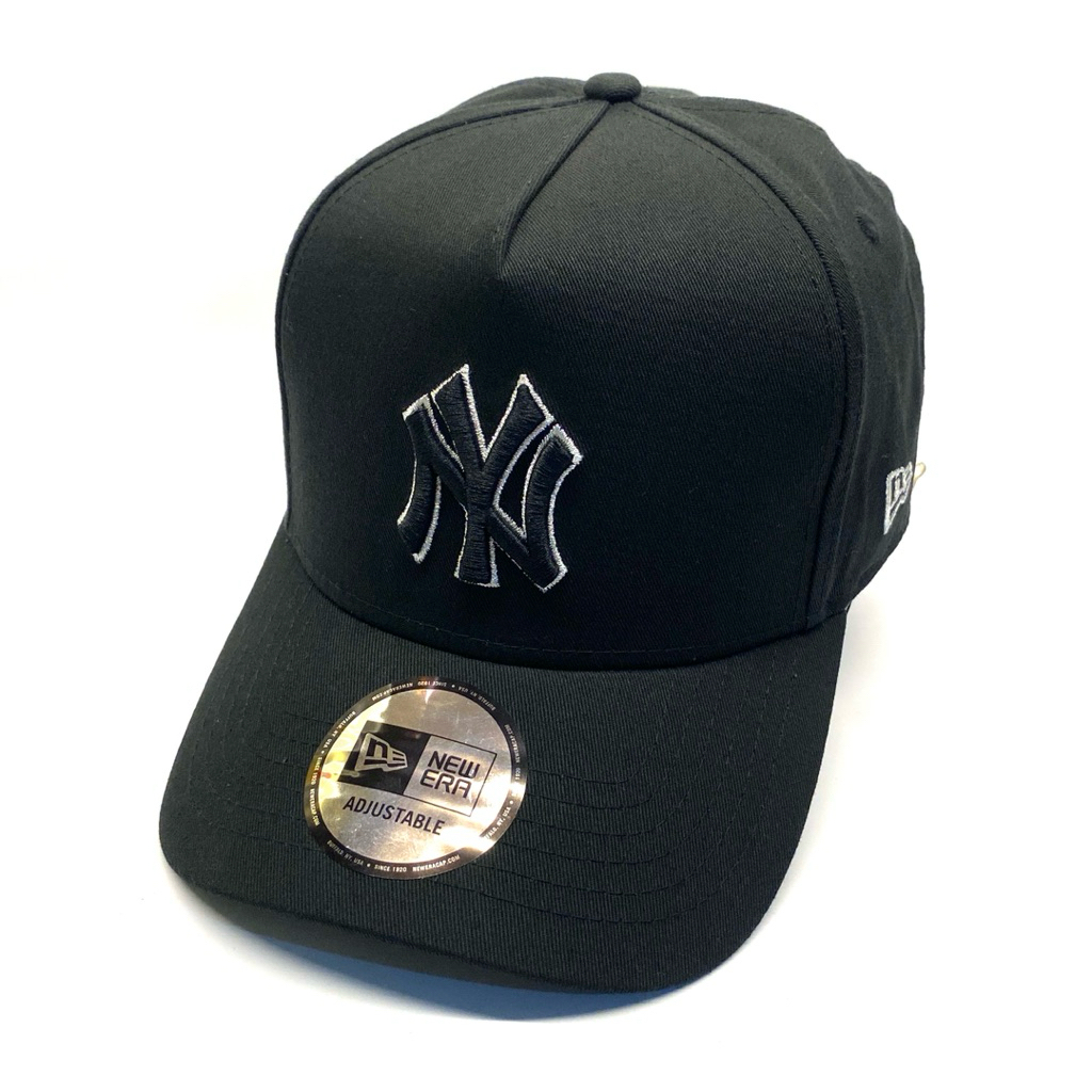 Topi New Era Original K-Frame MLB New York NY Yankees Silver Outline Black