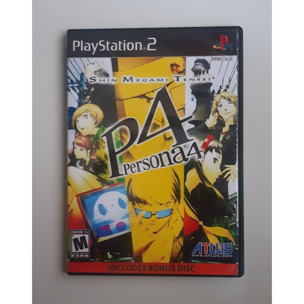 Kaset Playstation 2 PS2 Kotak Hitam Cover Bergambar Shin Megami Tensei P4 Persona 4