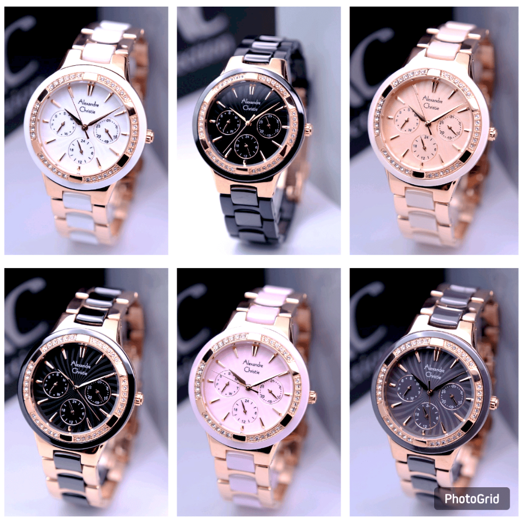 Jam Tangan Wanita AC Alexandre Christie 2299 Original - Keramik