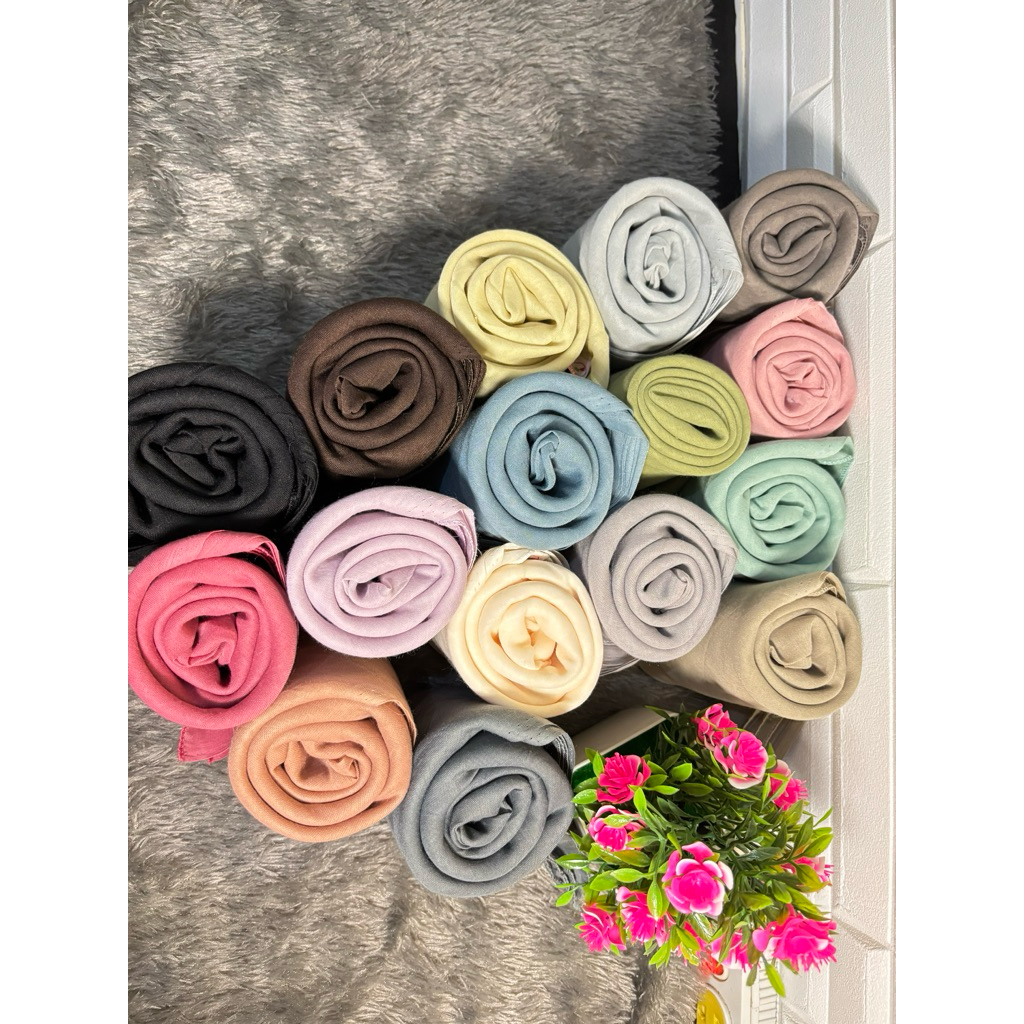 Hijab Paris Red Rose Jadul | Jilbab Paris Bunga Mawar Cantik PART 3