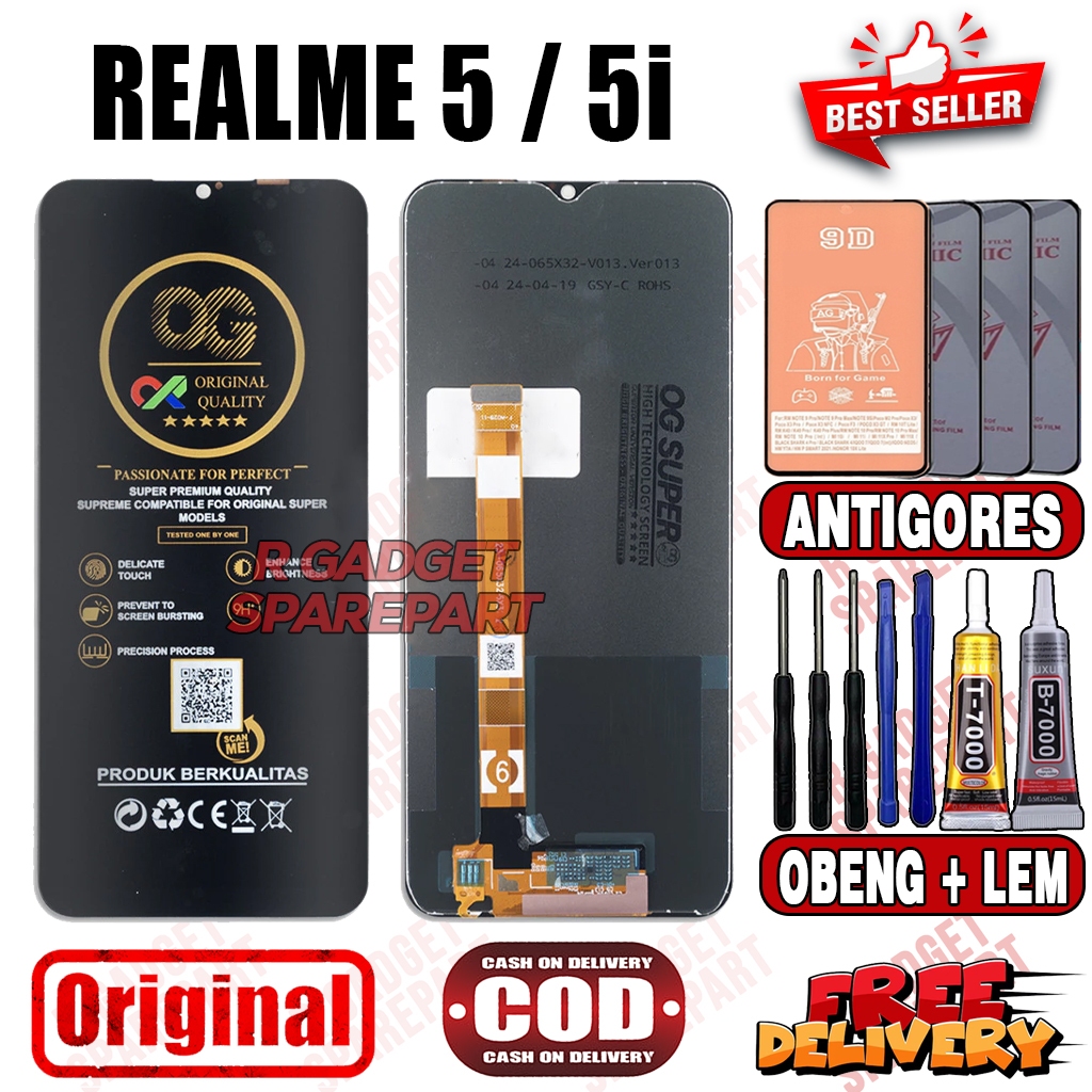 Lcd Touchscreen REALME 5 / 5i Original OG SUPER Fullset