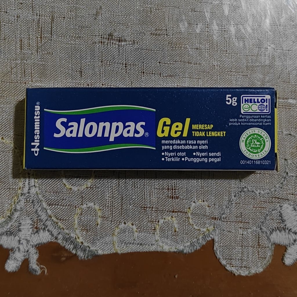 Salonpas Gel 5gr - Pereda Nyeri Otot dan Sendi, Terkilir, Pegal Punggung