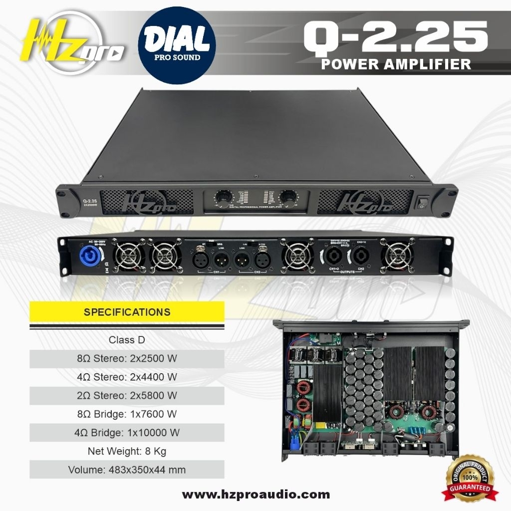 POWER AMPLIFIER HZ PRO Q-2.25 CLASS D BALAP VIRAL