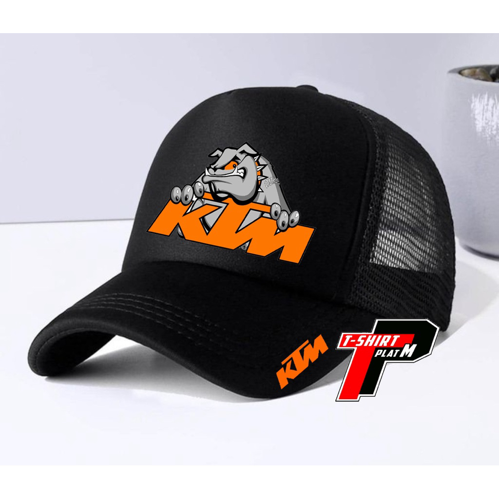 TOPI TRUCKER TOPI JARING KTM PITBULL