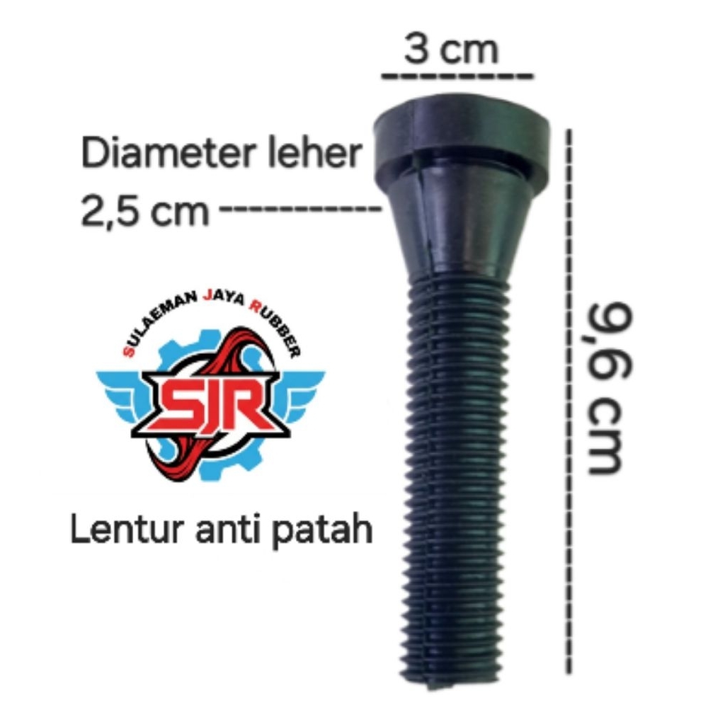 karet pencabut bulu ayam / karet bubut bulu ayam / karet plucker ayam original panjang 9,6 cm