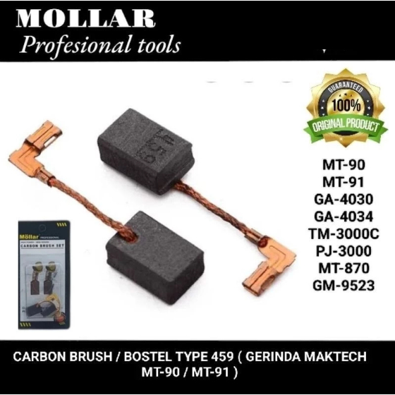 MOLLAR carbon brush/ bostel gerinda MT90 TYPE 459 ORIGINAL PART