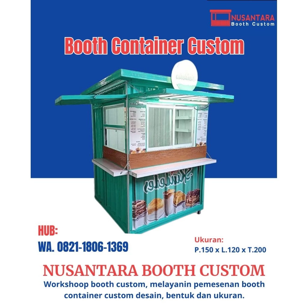 booth container jualan Booth Container Custom UMKM Murah Booth Container Cafe Mini Siap Pakai  Booth