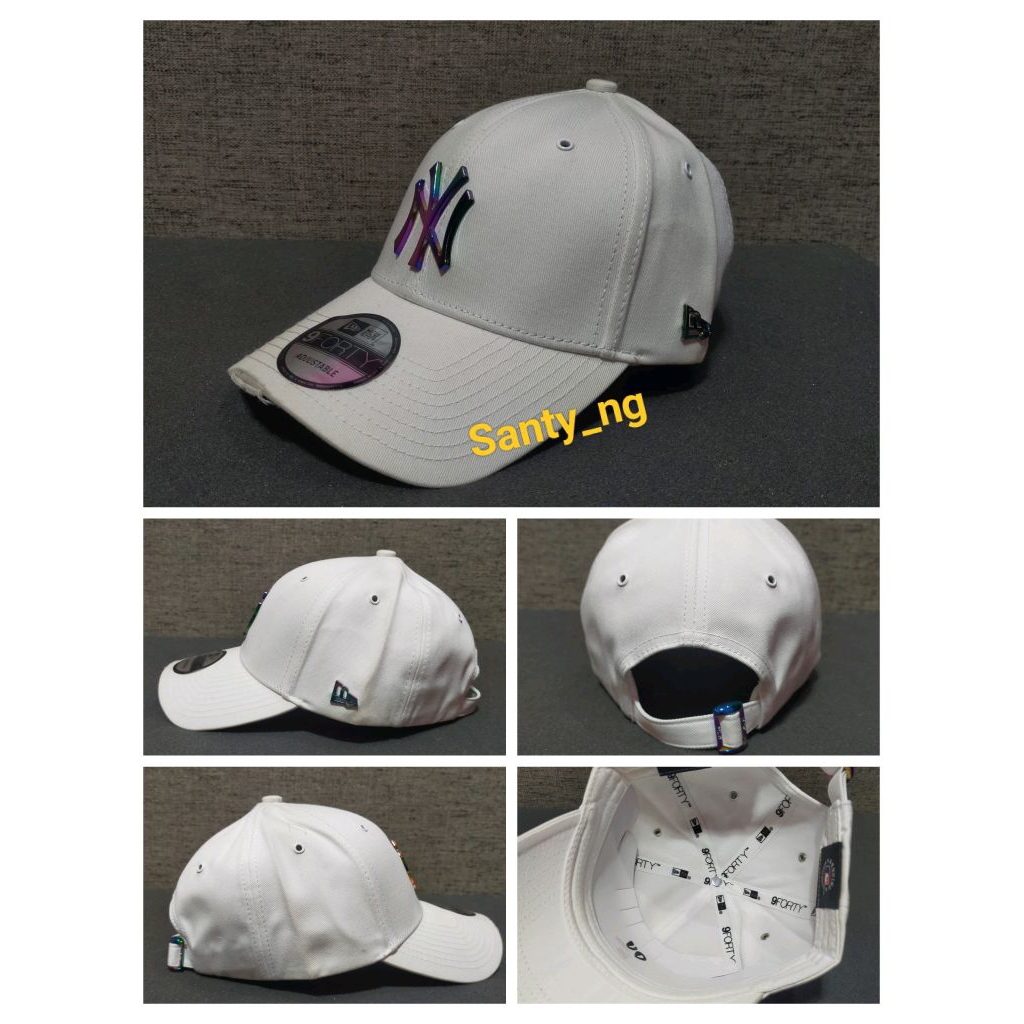 Topi baseball mewah pria ny besi putih