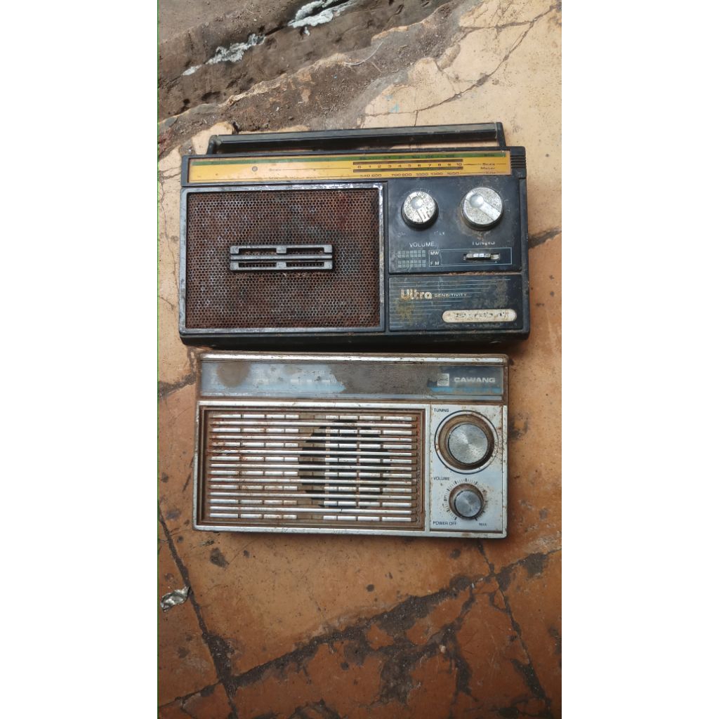radio cawang dan telesonic vintage