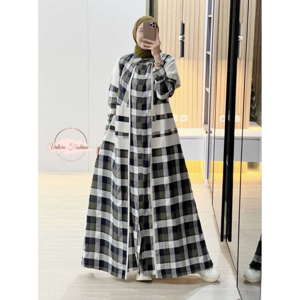 ADZKIA DRESS GAMIS PREMIUM ORIGINAL VALORA BY GAGIL OVA