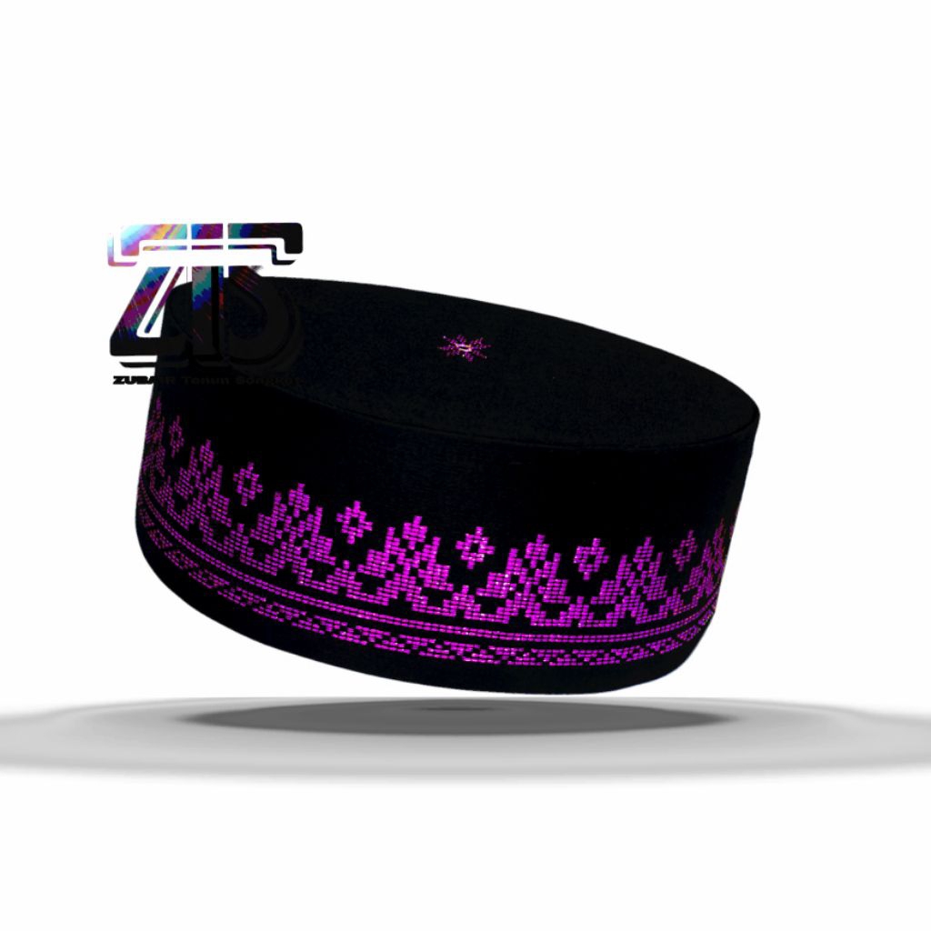 PECI EMAS HITAM PING / PINK MOTIF CEREK / RATA BATUBARA SUMATRA UTARA MEDAN SONGKOK SHALAT KOPYAH DE