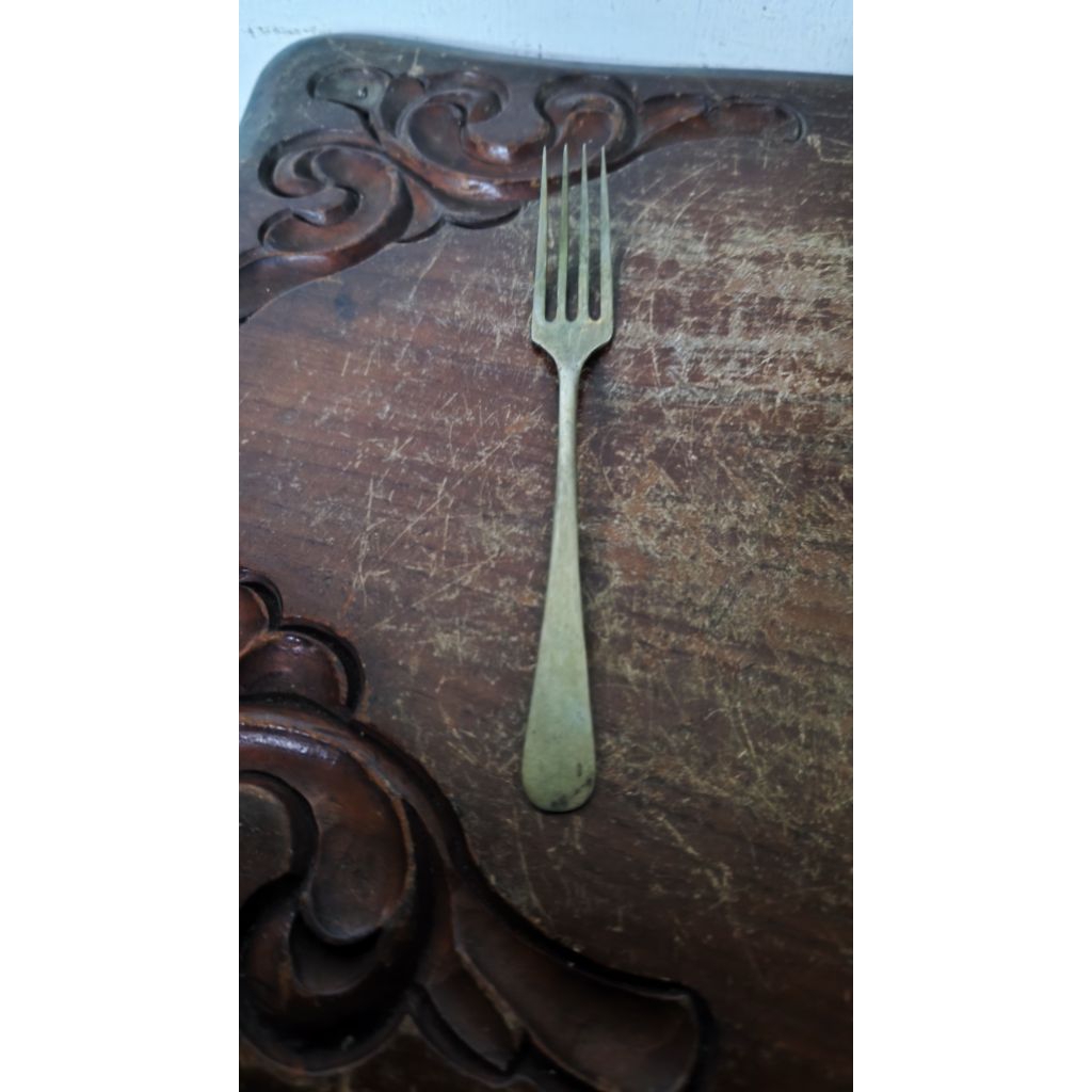 Garpu Kuningan SCHLIEPER SOLINGEN Alpacca Original Lawas Antik