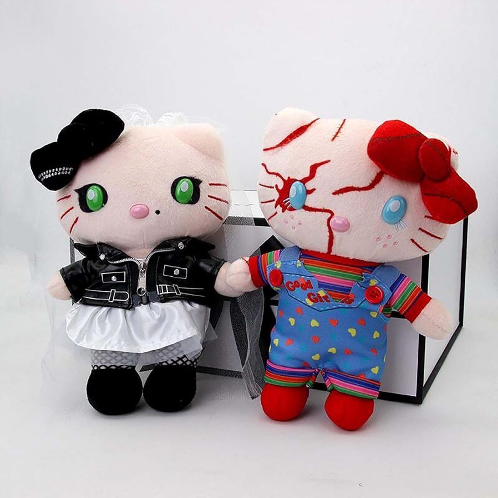 DUPUCI 2PCS CHUCKY AND TIFFANY PLUSH FIGURE TOY CHUCKY'S STUFFED DOLL