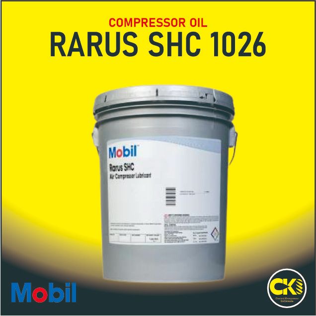 OLI MESIN KOMPRESOR SCREW OIL COMPRESSOR ENGINE MOBIL RARUS SHC 1026