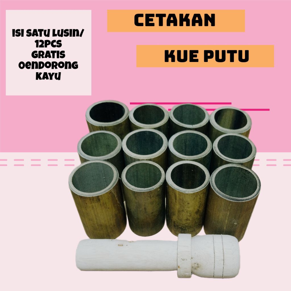 Cetakan kue putu bambu
