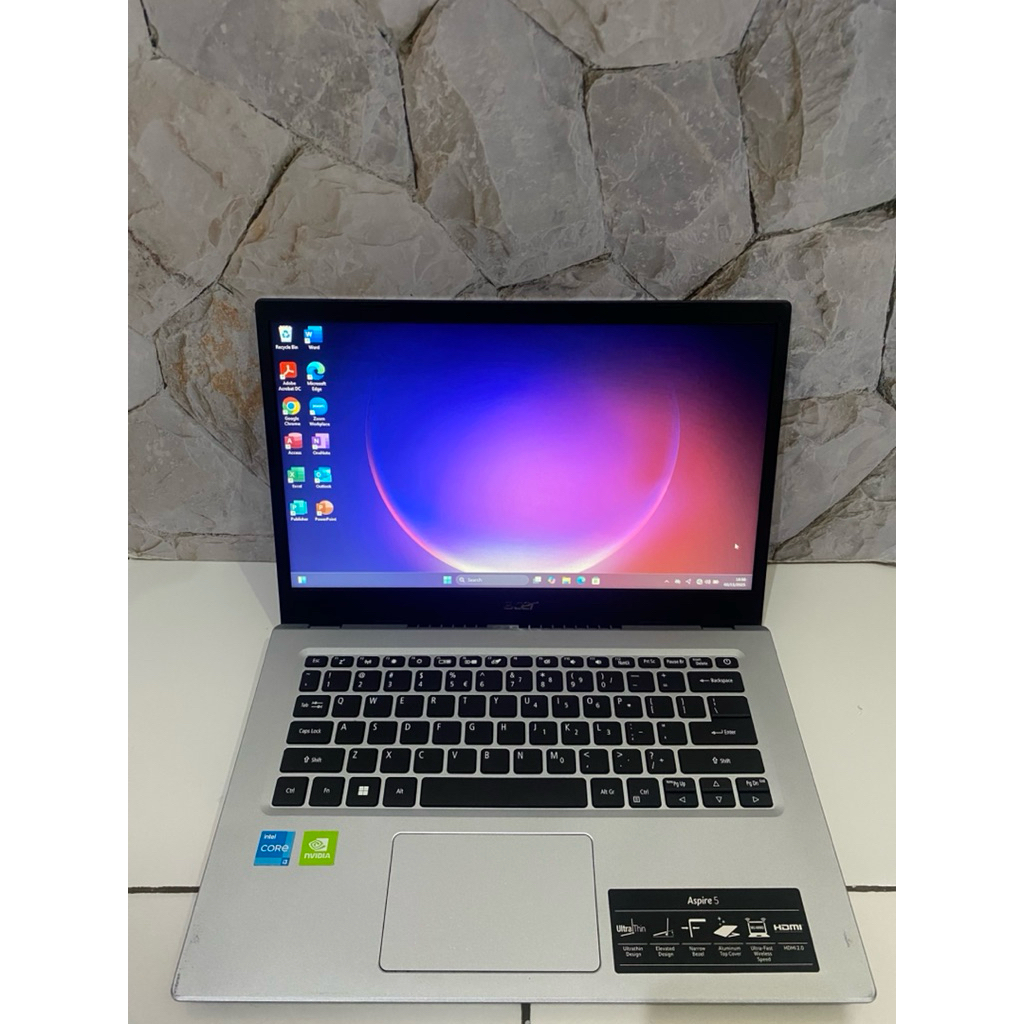 Acer aspire 5 intel core i3-11th ram 8 gb ssd 256 gb nvidia 2 gb mx 350 windows 11 original